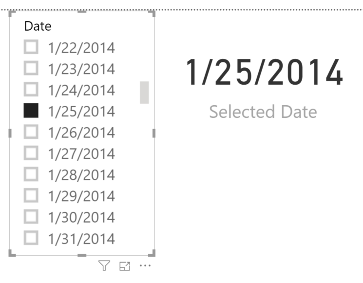 Disconnected table power bi 5